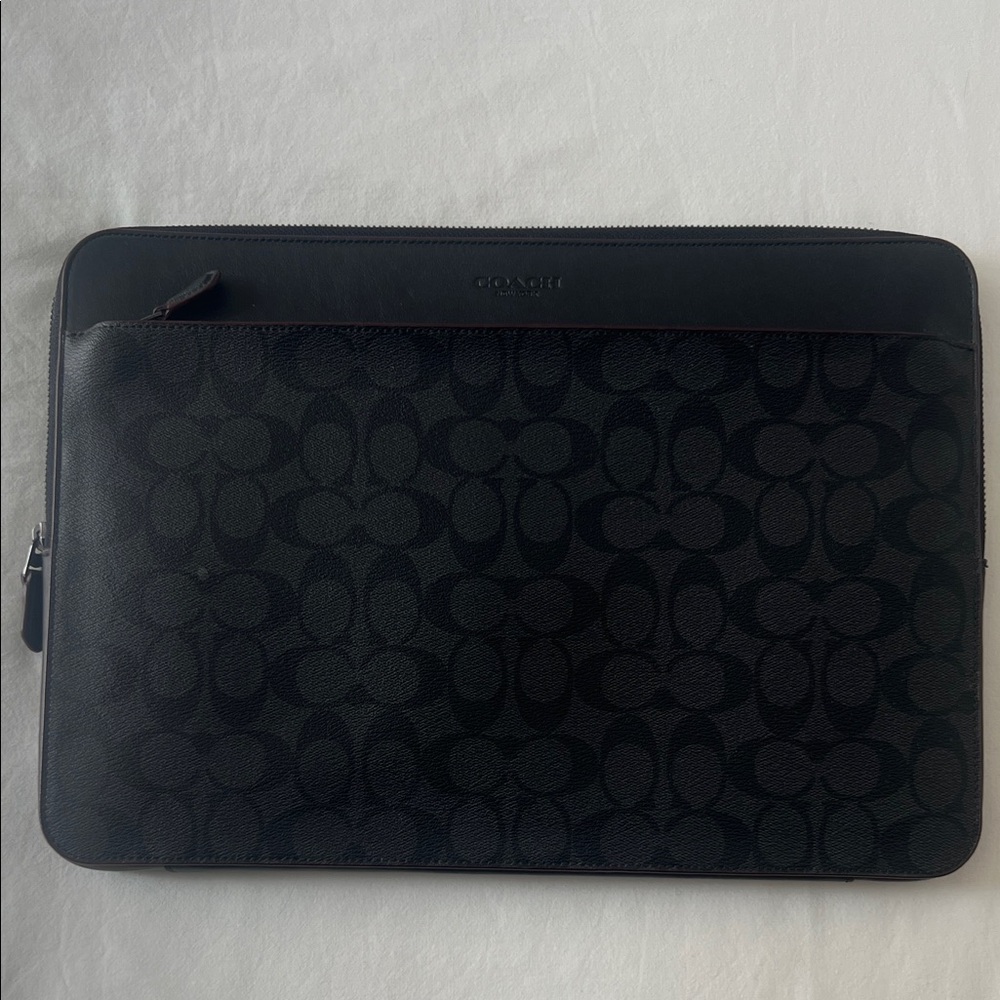 Coach Signature Black Laptop Bag